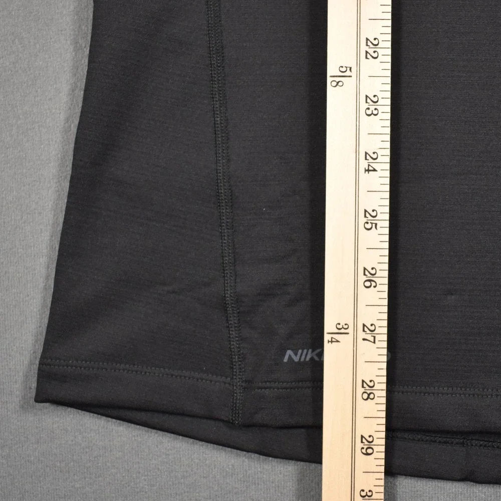 Nike Pro Mens Coldgear Mock Neck Long Sleeve Shirt Large Black NWT DH4806